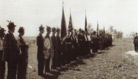 Antreten beim Jubiläumskönig 1957