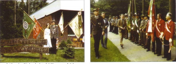 Stifter der Eichenholztafel - Hermann Lüders - und Gastvereine